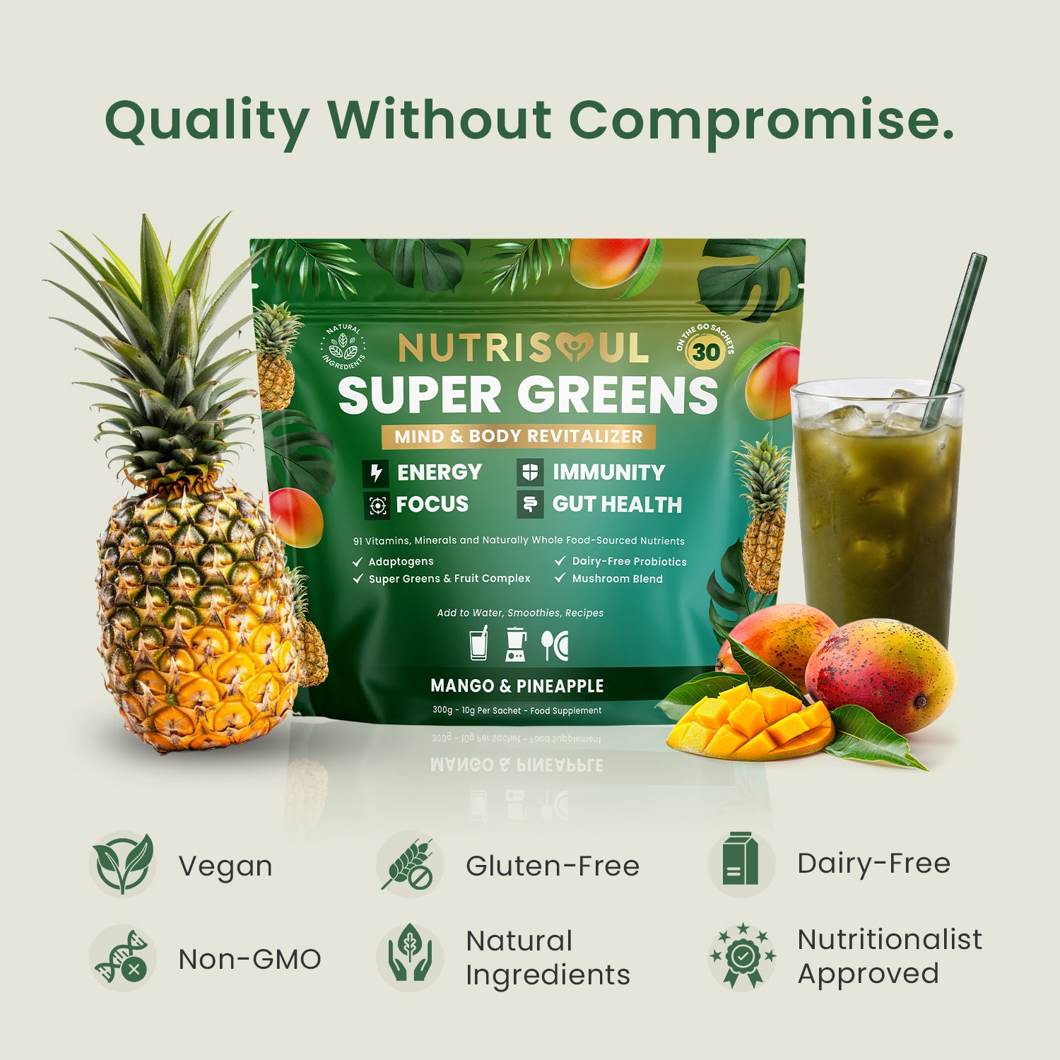 Super Greens Powder Complex - 30 Sachets